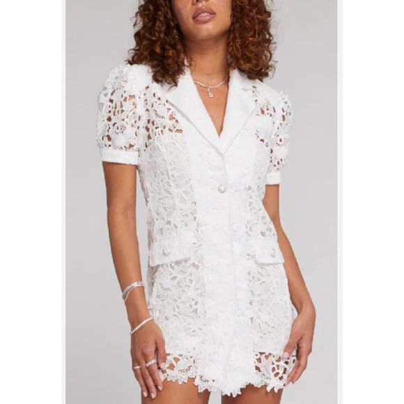 Generation Love Neira Lace Mini Dress White Size XS - Picture 1 of 9